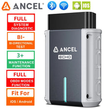 Load image into Gallery viewer, ANCEL Echo OBD2 Scanner Bluetooth All System Diagnostic Tool for iOS Android