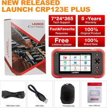 Load image into Gallery viewer, LAUNCH CRP123E PLUS OBD2 Diagnostic Full Automotive Scan Tool Vehicle Code Reader