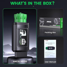 Load image into Gallery viewer, ANCEL HD210 Heavy Duty Truck Scanner for Volvo Speed Limit &amp; Idle Reset Tool