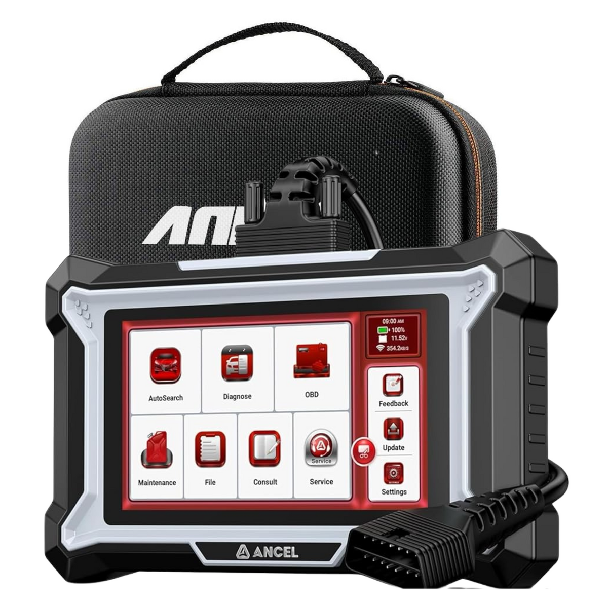 ANCEL DS100 OBD2 Scanner ABS SRS Engine TCM Code Reader with 7 Reset Services Main image