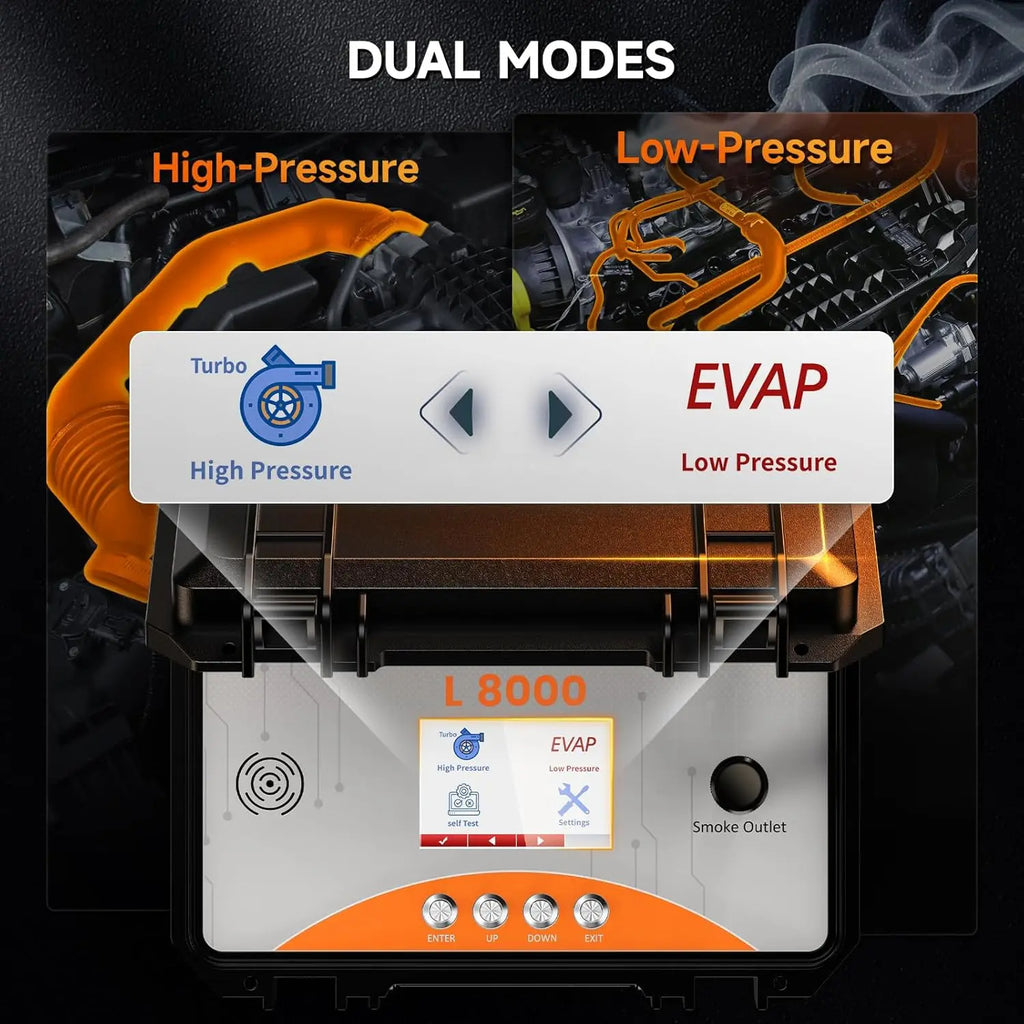 ANCEL L8000 EVAP Turbo Smoke Machine Dual Mode Leak Tester Diagnostic Tool