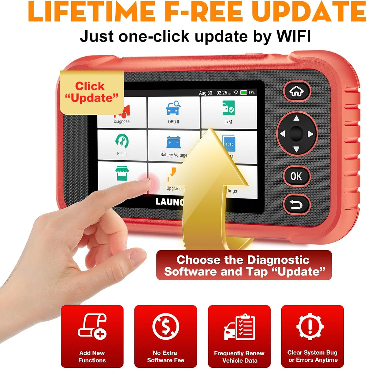 LAUNCH CRP123E PLUS OBD2 Diagnostic Full Automotive Scan Tool Vehicle Code Reader