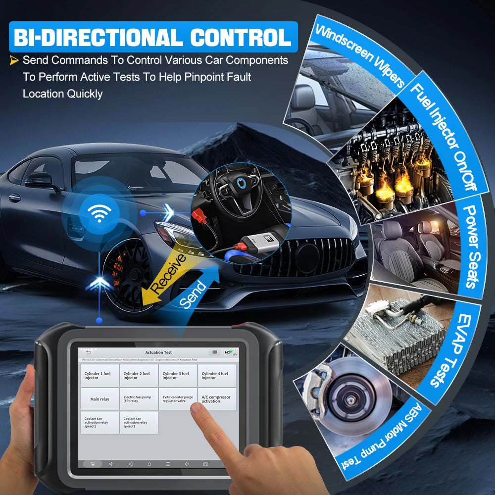 XTOOL D9S PRO ECU Coding And Programming OBD2 Scanner FCA AutoAuth DoIP/CAN FD