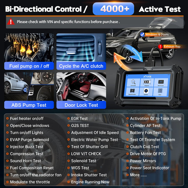 XTOOL IP500 Automotive Scanner For Chrysler/Jeep/Dodge Auto OBD2 Scan Tool FCA AutoAuth