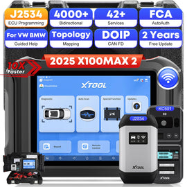 2025 XTOOL X100 MAX2 J2534 ECU Car Key Programmer Car Diagnostic Scanner AutoAuth