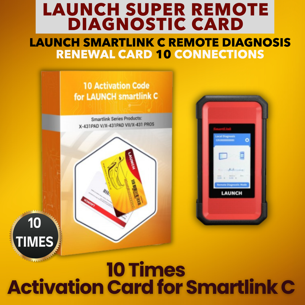 10 Times LAUNCH SmartLink C Super Remote Activation License X431 PAD V/VII PRO5