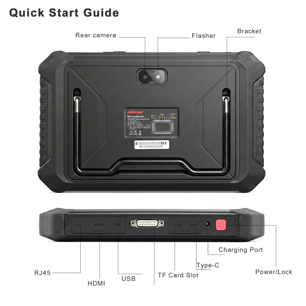 OBDSTAR MarineMaster Professional Marine Diagnostic Scanner for Jet Ski Outboard Inboard and Generator Engines