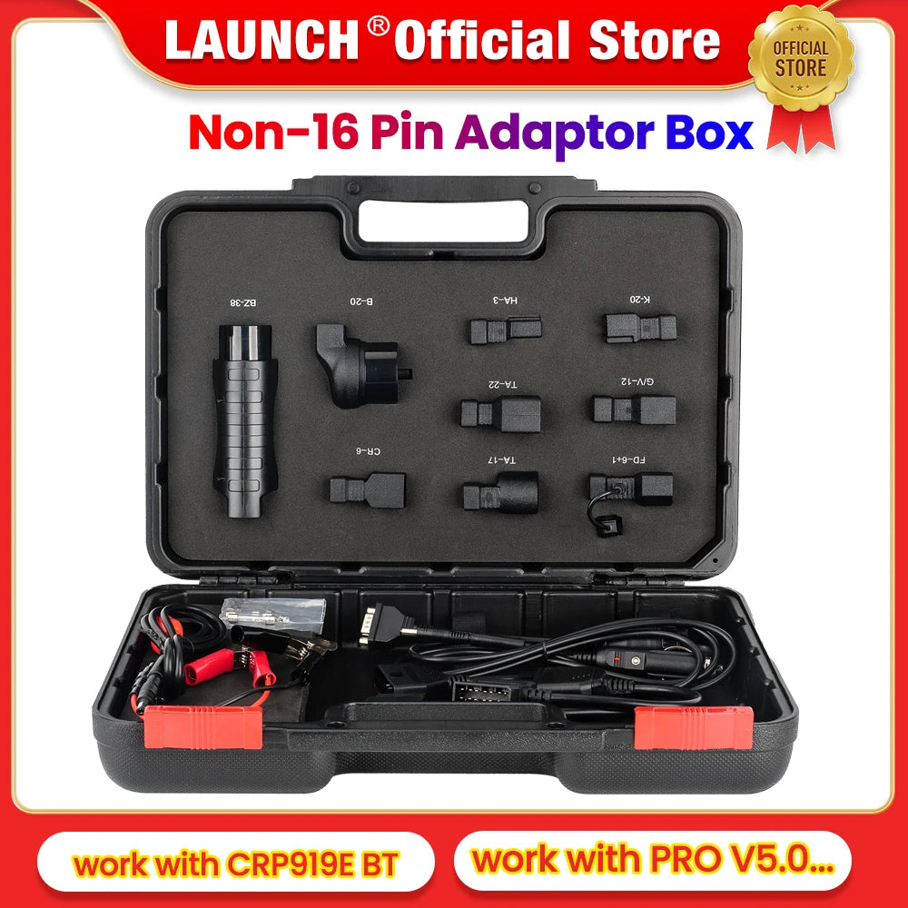 LAUNCH X431 OBD1 Adapter Kit with Case for Non-16 Pin Vehicles