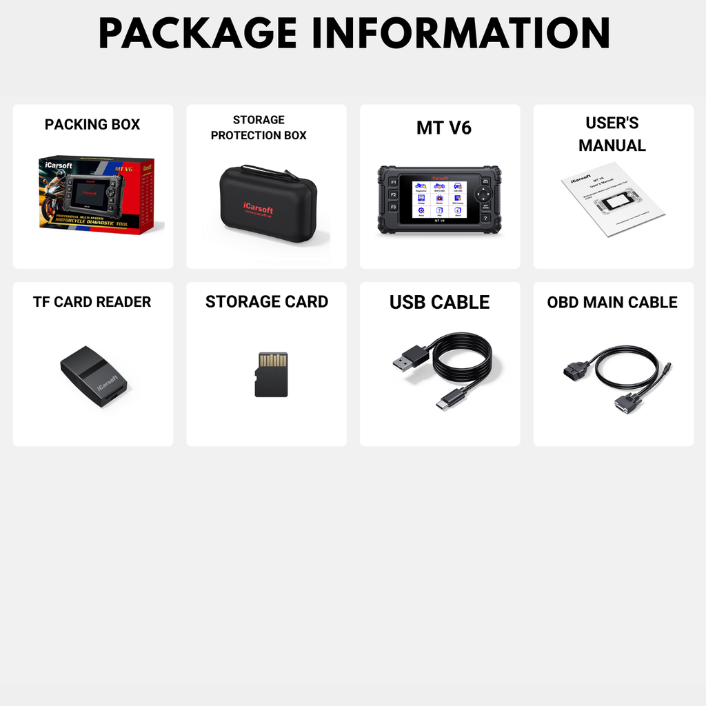 iCarsoft MT V6 for HM OBDII ECU Code ABS Brake Bleeding Suspension TPS Reset