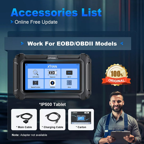 XTOOL IP500 Toyota Scan Tool Full OBD2 Scanner Bidirectional Auto Code Reader