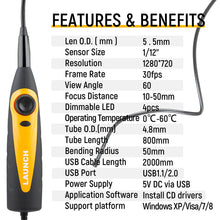 Load image into Gallery viewer, LAUNCH X431 VSP-600 VSP600 OBD2 Scanner Video Scope Camera Digital Inspection