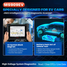 Load image into Gallery viewer, 2025 Autel MaxiSYS MS909EV EV Diagnostic Scanner w/ EVDiag Box, ECU Coding, 40+ Services