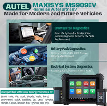 Load image into Gallery viewer, 2025 Autel MaxiSYS MS909EV EV Diagnostic Scanner w/ EVDiag Box, ECU Coding, 40+ Services