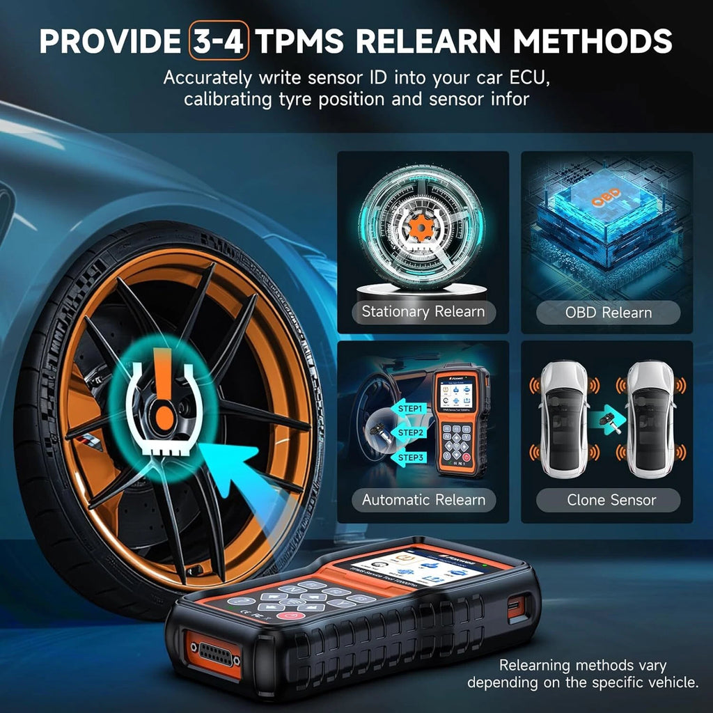 FOXWELL T2000 PRO Auto Tire Pressure TPMS Relearn Activate Sensors Diagnostic Tool