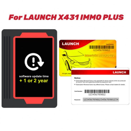 Two Year Update Subscription for Launch X431 PAD III PAD V Passenger Software