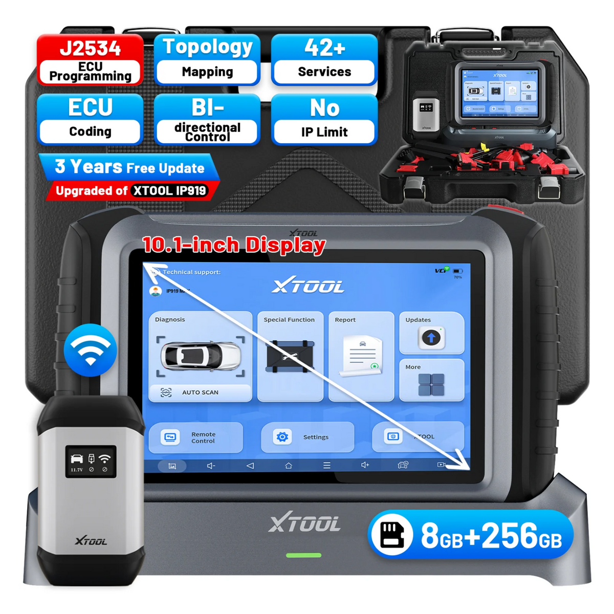 2025 XTOOL IP919MAX OBD2 Scanner Auto Diagnostic Tool ECU Programming Key IMMO