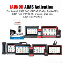 Load image into Gallery viewer, Launch X431 ADAS Activation Card Static Calibration Software for PAD PRO Series