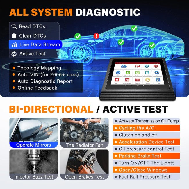 New 2025 Launch X431 V Scanner Advanced Bidirectional Diagnostics and Coding