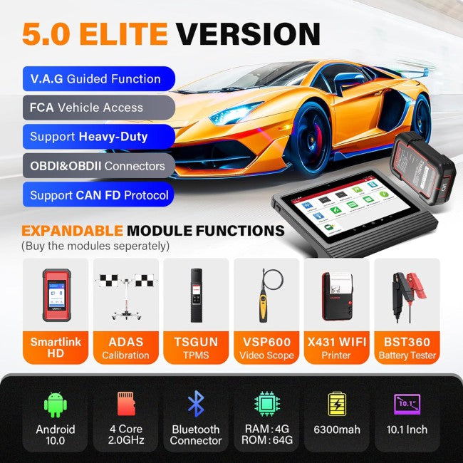 New 2025 Launch X431 V Scanner Advanced Bidirectional Diagnostics and Coding