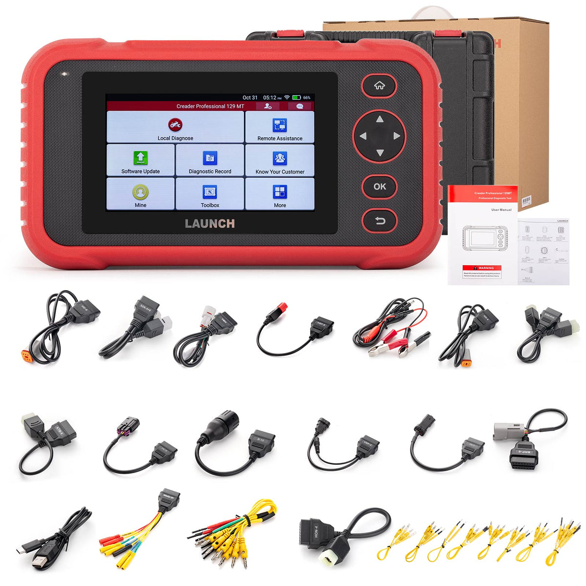 Launch CRP129MT Motorcycle OBD2 Diagnostic Tool Full System Scan 39 Brands Main image