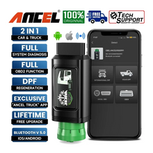 Load image into Gallery viewer, ANCEL HD120 Heavy Duty Truck Scanner Bluetooth DPF Regen Tool for Volvo &amp; Intl
