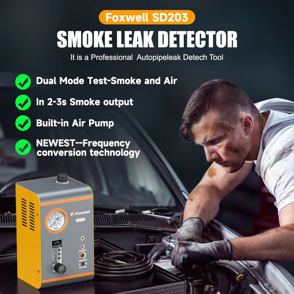 Foxwell SD203 Automotive EVAP Smoke Machine Vacuum Leak Detector Tester