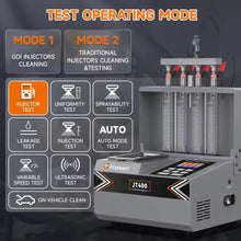 Load image into Gallery viewer, Foxwell JT400 GDI/EFI/FSI Fuel Injector Cleaner Machine – 4-Cylinder Heated Ultrasonic Tester