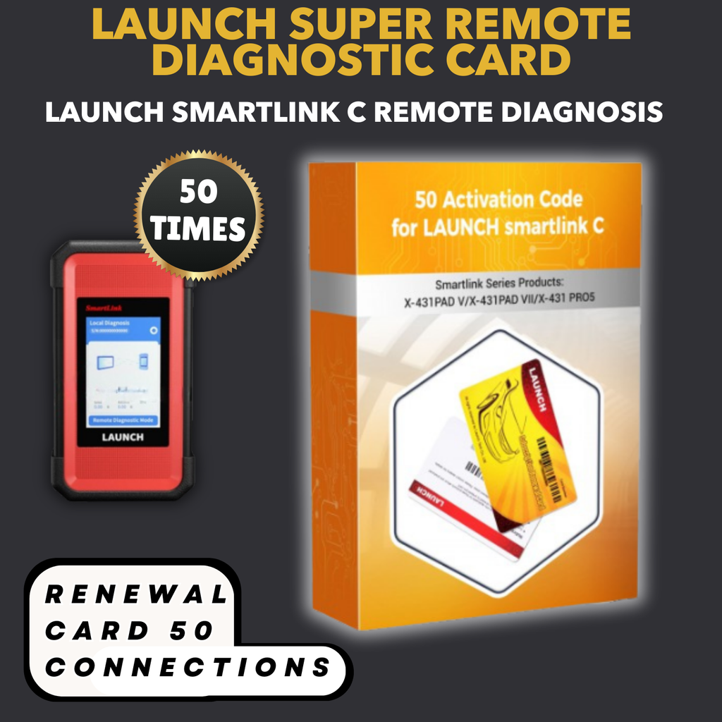 50 Times LAUNCH SmartLink C Super Remote Activation for X431 PAD V/VII PRO5