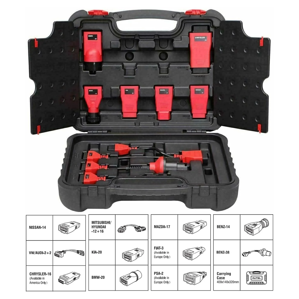 Autel MSOBD2KIT OBD1 Adapter Kit Pre-1996 Vehicles 9 OEM Connectors MaxiSYS