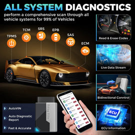 KINGBOLEN EDIAG ELITE Diagnostic Scanner All System OBD2 Tool with 15+ Resets