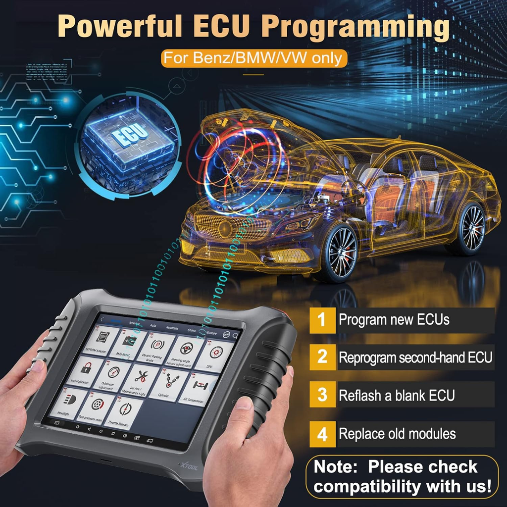 XTOOL A80 Pro OBD2 Diagnostic Scanner ECU Programming Coding Key Programmer Bi-Directional Scan Tool