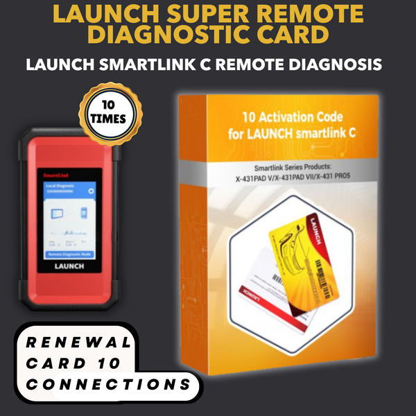 10 Times LAUNCH SmartLink C Super Remote Activation License X431 PAD V/VII PRO5