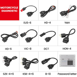 LAUNCH X431 Motorcycle Diagnostic Connector Kit 2.0 with 1 Year Software