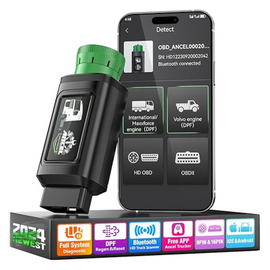 ANCEL HD120 Heavy Duty Truck Scanner Bluetooth DPF Regen Tool for Volvo & Intl