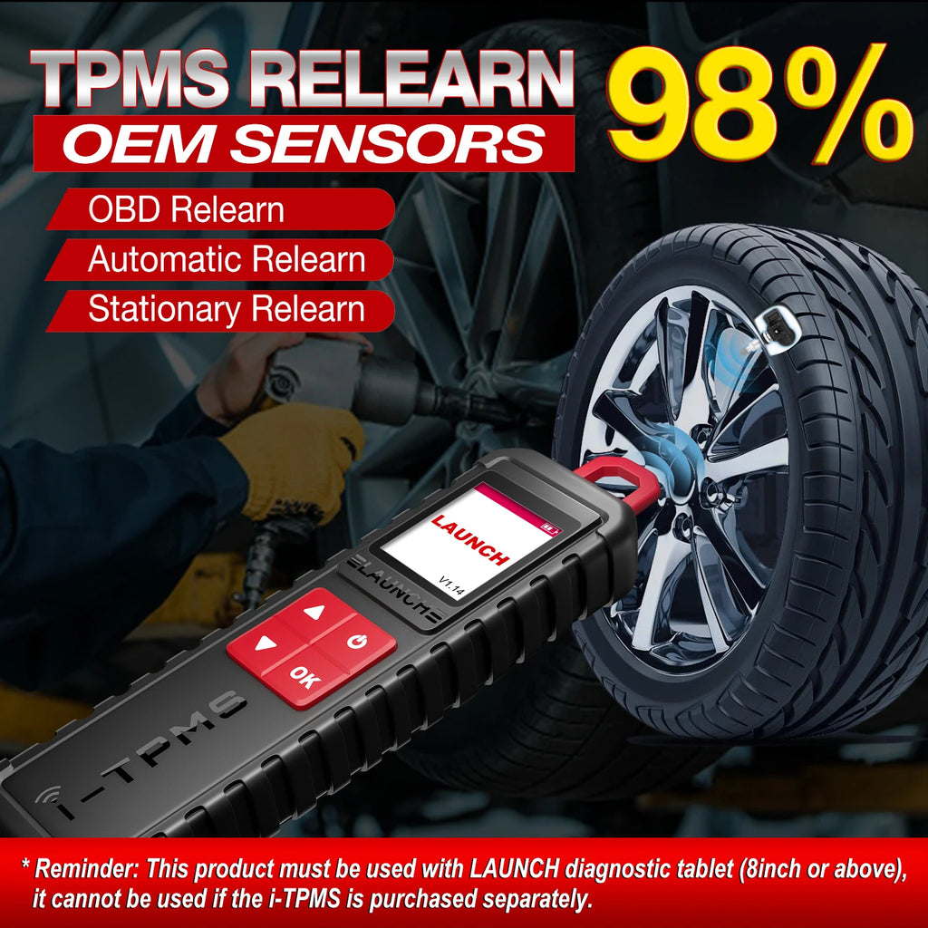 LAUNCH X431 TSGUN TPMS Tools Obd2 Scanner Car Tire Pressure Inspection Tool TPMS