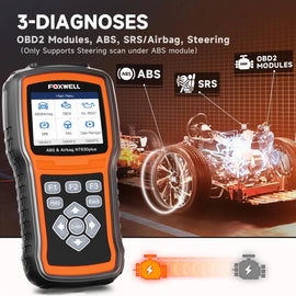 FOXWELL NT630 ELITE OBD Diagnostic Scan ABS+SAS+SRS Airbag Crash Data Reset Tool