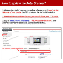Load image into Gallery viewer, Autel Official One Year Software Renewal for MK808BT IM608 IM508 Diagnostic Tool