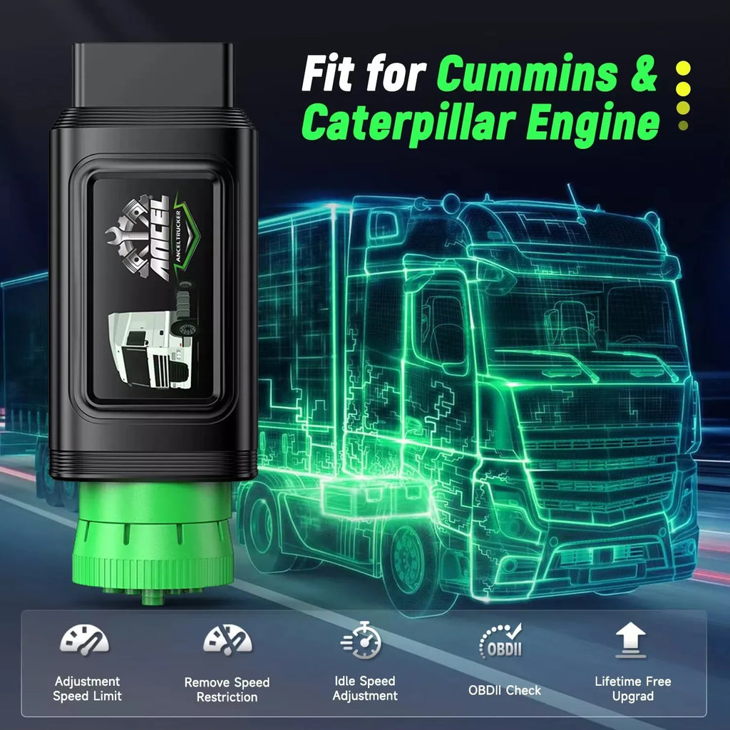 ANCEL HD200 Truck Scanner Bluetooth Tool for Cummins CAT OBD2 Speed Reset Code