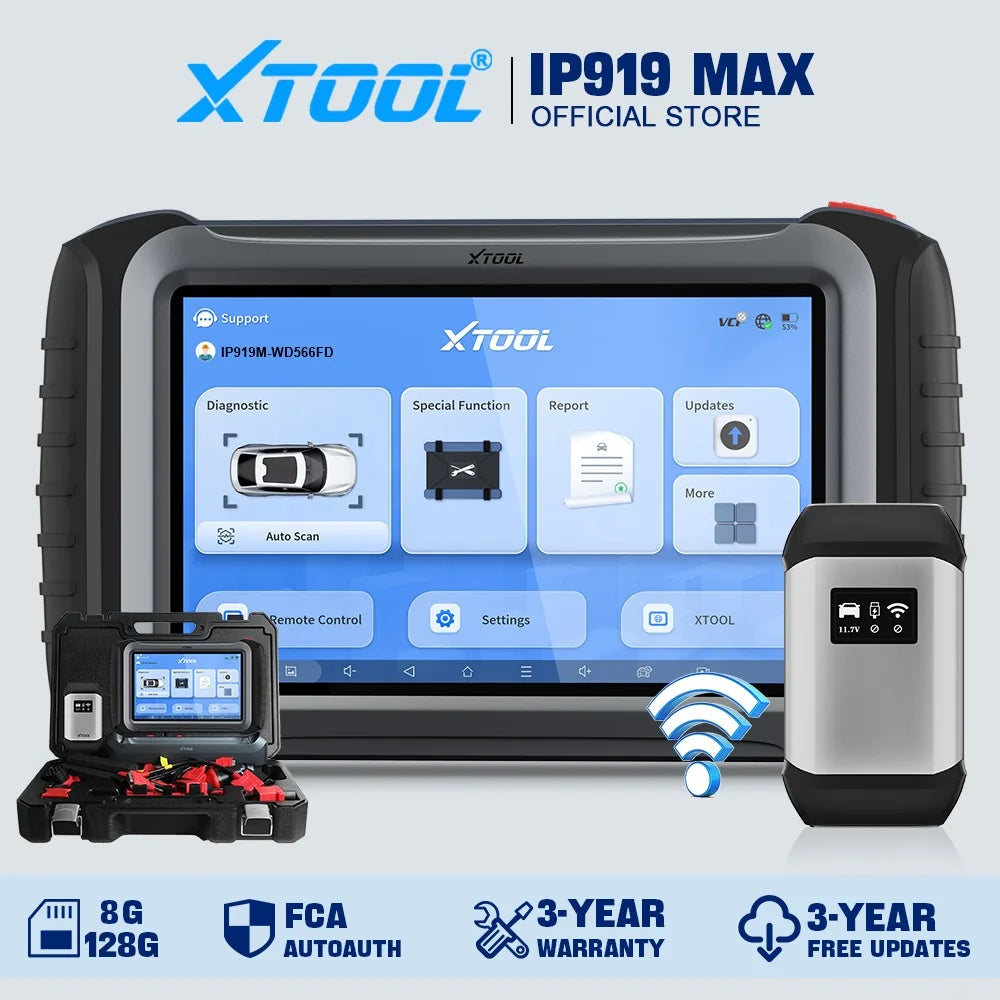 2025 XTOOL IP919MAX OBD2 Scanner Auto Diagnostic Tool ECU Programming Key IMMO