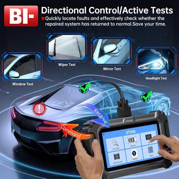 XTOOL IP500 GMC/Buick/Cadillac OBD2 Scan Tool key Programmer Auto Bidirectional