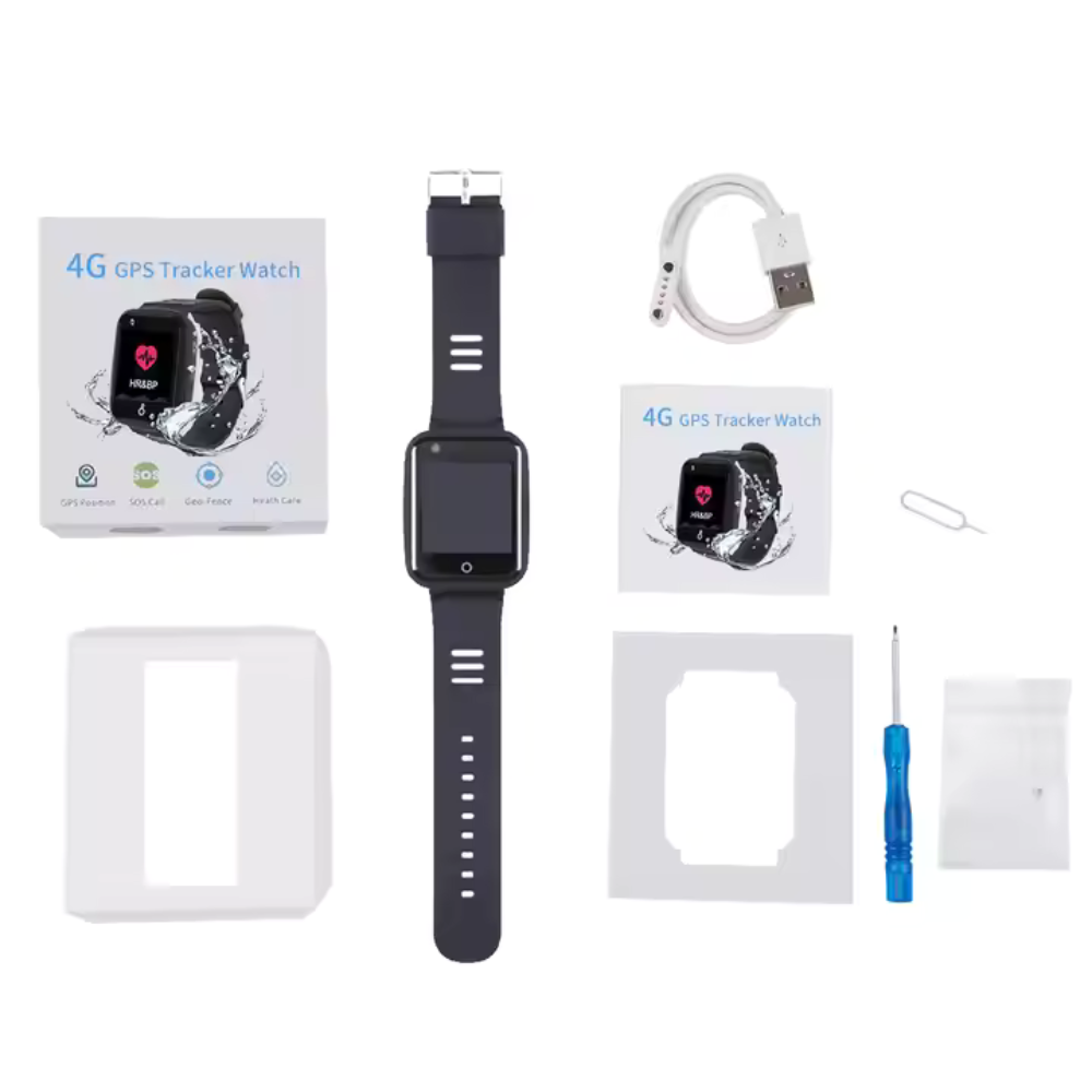 4G LTE Kids GPS Tracker Smart Watch Camera Flashlight SOS Video Call Locator