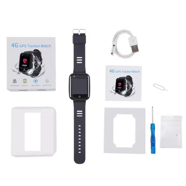 4G LTE Kids GPS Tracker Smart Watch Camera Flashlight SOS Video Call Locator