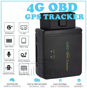 4G GPS TRACKER OBD2 Mini GSM Anti-Theft Vehicle Car Truck Live Realtime Spy