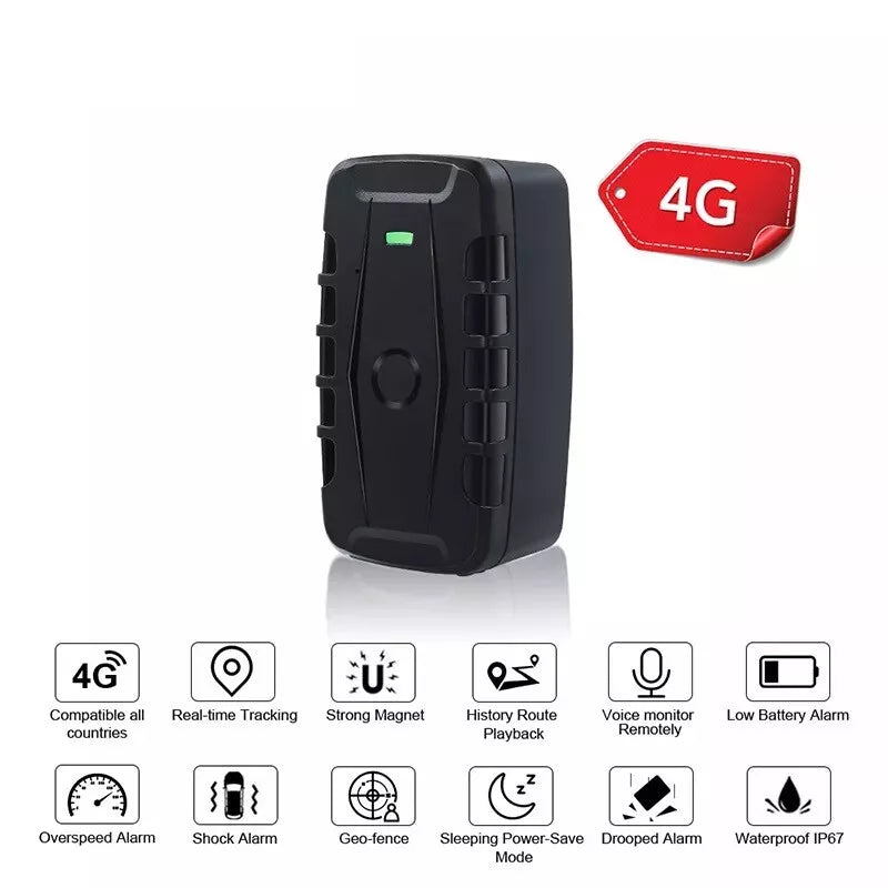 4G Magnetic GPS TRACKER 10000mAh Waterproof IPX7 Anti-Theft Vehicle Car Truck