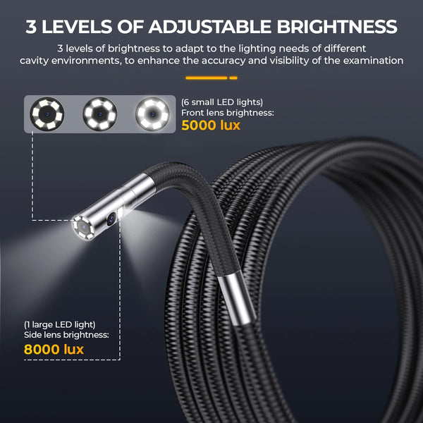 ANCEL AN302 Dual Lens Industrial Endoscope Camera 4 3 Inch Automotive Inspection