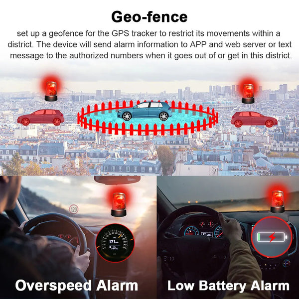 4G Car GPS Tracker Magnetic Long Standby Anti Theft Vehicle Locator Real Tracking