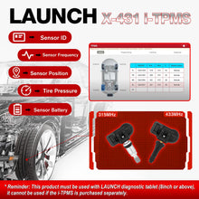 Load image into Gallery viewer, LAUNCH X431 TSGUN TPMS Tools Obd2 Scanner Car Tire Pressure Inspection Tool TPMS