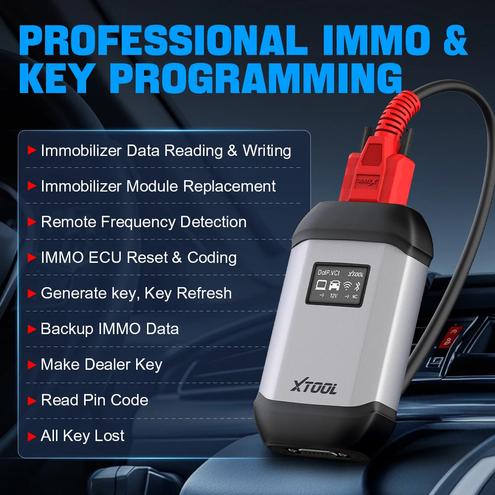 XTOOL J2534X XVCI MAX Full System Diagnostic Tool Bi Directional ECU Coding