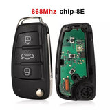 Fits Audi 868Mhz 4f0837220R /AD Complete Transponder Remote Key