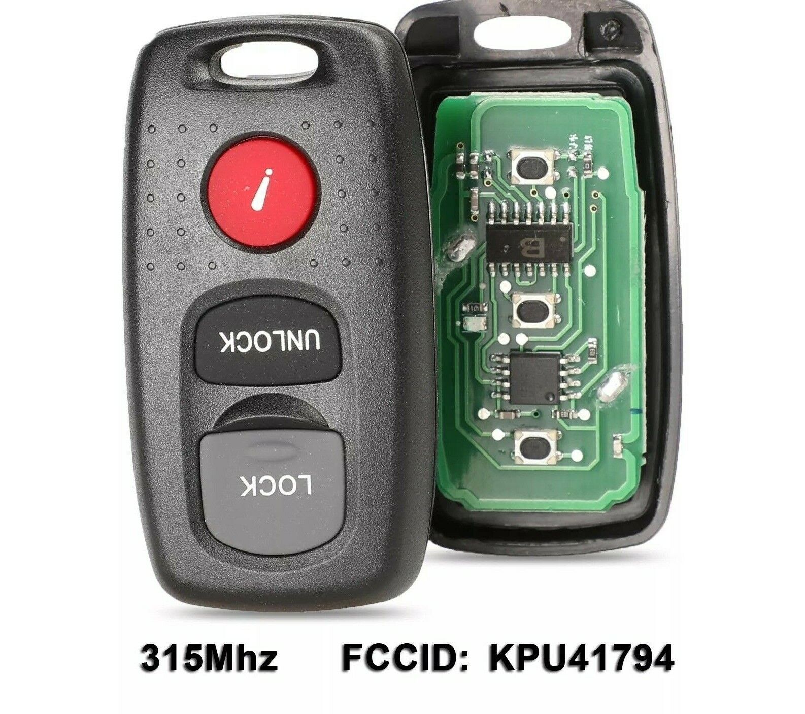 Fits Mazda 315Mhz KPU41794 Complete Transponder Remote Key Secondary image